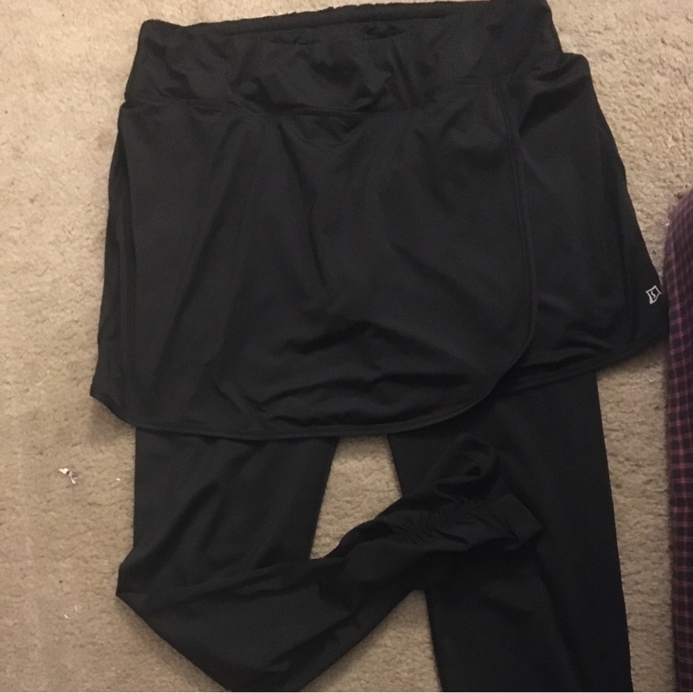 Black Skirted Leggings